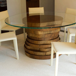 Blue Gum Eucalyptus Round Dining Table - Dining Tables