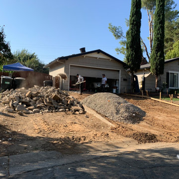 DURING: FRONT YARD DEMOLITION & PREP