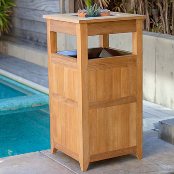 Palazzo III Teak Receptacle
