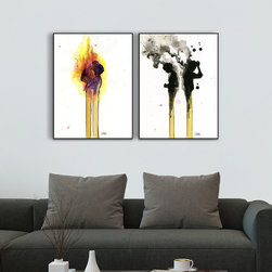Love Burns by Lora Zombie - Multi Panel Set - Fine Art Prints