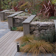 Front yard tarraced planter ideas