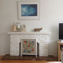 hearth tiles , fireplace/mantle ideas