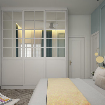Classic European Design | Bedroom Wardrobe | 3BHK | Bonito Designs