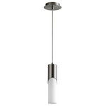 Oxygen Lighting - Ellipse 13" Mini-Pendant, Satin Nickel - Stylish and bold. Make an illuminating statement with this fixture. An ideal lighting fixture for your home.