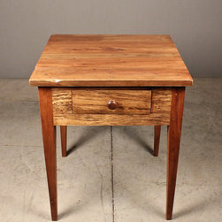 pecan side table with drawer - Side Tables And End Tables
