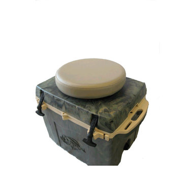 27 Qt Woodland Camo Cooler With Swivel Seat