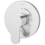 Symmons Industries - Identity Single Handle Shower Valve Trim With Volume Control Lever, Chrome - This Identity shower trim kit includes an escutcheon, shower lever handle, and integral volume control handle to adjust the shower water volume. This valve trim has all components needed for a quick and simple installation to refresh your bathroom without replacing your valve. Like all Symmons products, this Identity trim kit is backed by a limited lifetime consumer warranty and 10 year commercial warranty.