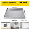 VEVOR 31.4X31.4X2.4 Inch Sink Stainless Steel 304 Washing Machine Drip Pan 1.2mm