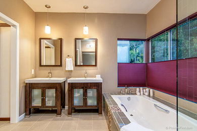 Bathroom - contemporary bathroom idea in San Diego