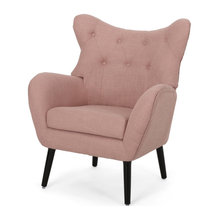 mid century modern orange chair