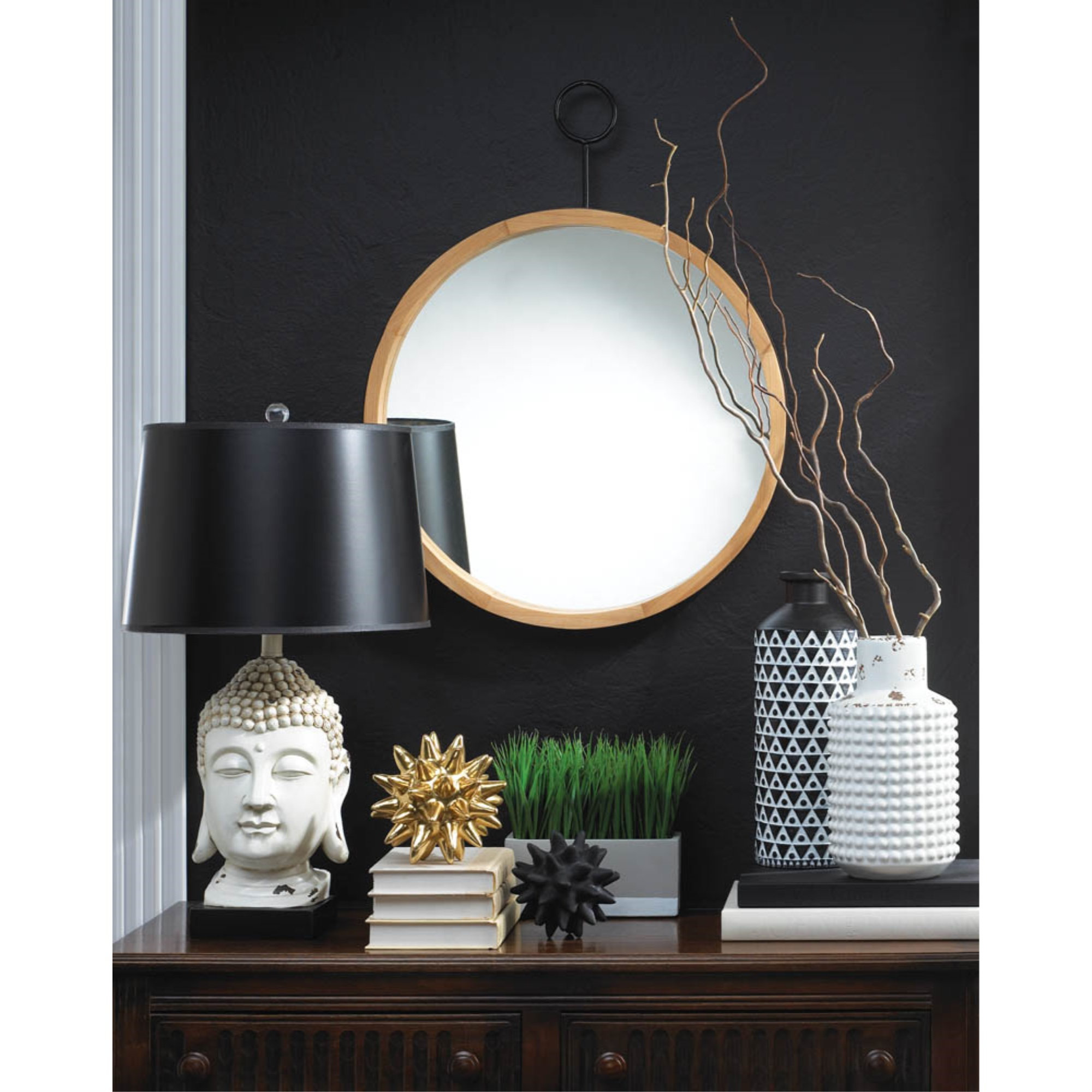 Mazara Black/White Vase
