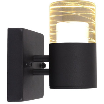 CHLOE Aalok 1 Light LED In/Out Door Wall Sconce 3000K Warm White 7" Tall