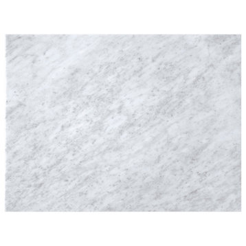 30" Linen Top, 3 Cm Carrara Marble, No Holes
