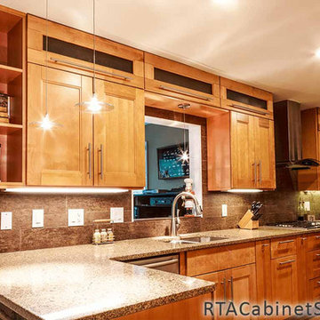 Honey Spice Pre-Assembled Cabinets