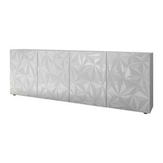 Prisma II Decorative Sideboard, 241 cm, White