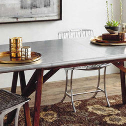 Roost Aluminum-Clad Dining Table - SKU: F186 - Dining Tables