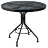 30-Inch Round Dining Table for Patios in Wrought Iron - Contract Plus (Mercury)