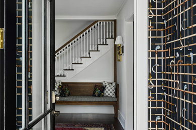 Inspiration for a timeless entryway remodel in Chicago