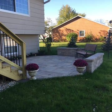 Wood Deck with Belgard Paver Patio Design in Lake Zurich, IL