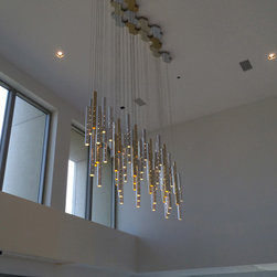 Heavy Rain. Large Light Drops. - Pendant Lighting