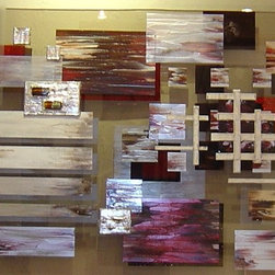 Original paintings on glass - Mixed Media Art