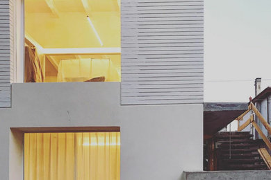 Foto della facciata di una casa moderna