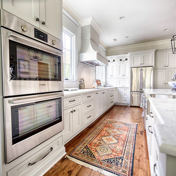Sophisticated Soft Grey Kitchen | Waterfall