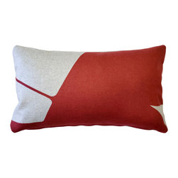 Pillow Decor - Boketto Spanish Red Throw Pillow 12x19, with Polyfill Insert - Decorative Pillows