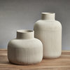 Declan Ivory Porcelain Vase, 8.5"