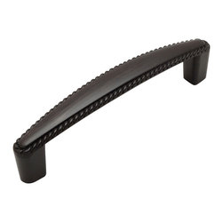 Cosmas - Cosmas 4111ORB Oil Rubbed Bronze Cabinet Pull, 3-3/4" Hole Centers, Set of 5 - Cabinet And Drawer Handle Pulls