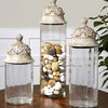 Uttermost Acorn Glass Cylinder Canisters, Set/3 - 19714