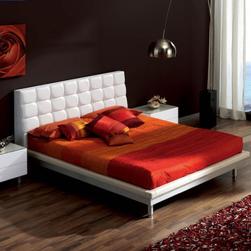 Toledo Platform Bed in White - $1394