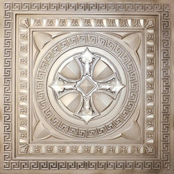 DCT 01 Antique White Faux Tin Ceiling Tiles 24x24 - Ceiling Tile
