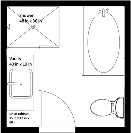 Need help lighting layout bathroom
