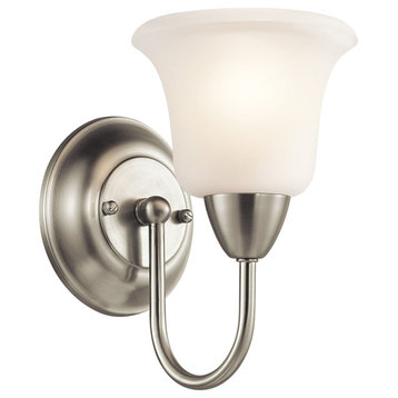 Wall Sconce 1-Light, Brushed Nickel