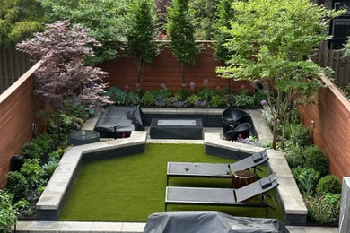 Inspiration for a contemporary home design remodel in New York