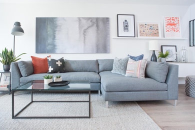 Danish family room photo in Toronto