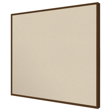 Ghent's Fabric 2' x 3' Impression Bulletin Board with Modern Frame in Beige