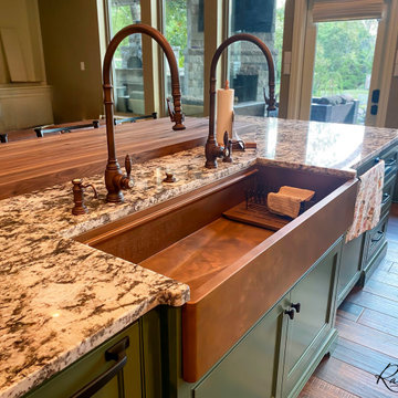 48" Copper Farmhouse Workstation Sink by Rachiele
