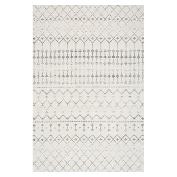 Moroccan Blythe Contemporary Area Rug, Gray, 10'x14'