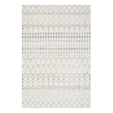 Moroccan Blythe Contemporary Area Rug, Gray, 10'x14'