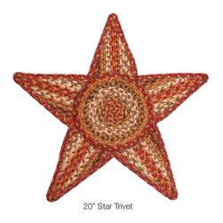 Mustard Seed Jute Braided Star Trivet - Trivets