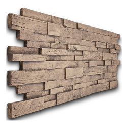 191-WOODEN HIGH-LOW WALL STACKED PANEL - Wall Panels