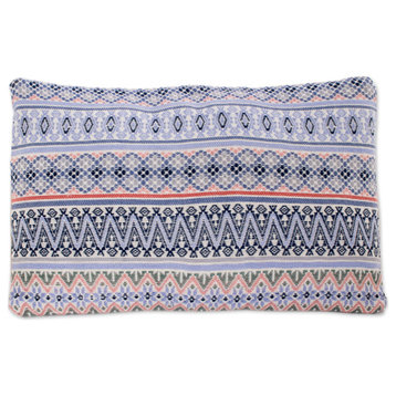 Novica Handmade Reef Charm Cotton Cushion Cover