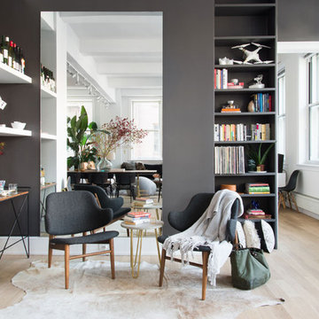 Transitional Home Bar