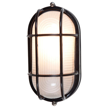 Access Lighting 20292 Nauticus 11" Tall Outdoor Wall Sconce - Black / Frosted