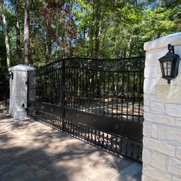 Custom Fabricated Decorative Iron Estate Gate