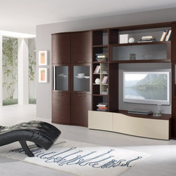 Modern Contemporary Entertainment Center Spar Avana 118 - $7,136.00 - Products