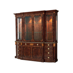 Regency Style Mahogany Breakfront Bookcase