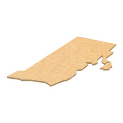 CuttingBoards.net - State Shaped Cutting Boards, Brown Richlite, Rhode Island - Cutting Boards